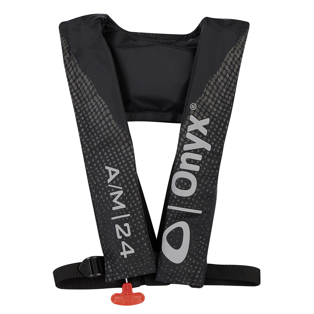 Onyx A/M-24 Auto/Manual Adult Universal PFD - Black [132008-700-004-22] - Brand_Onyx Outdoor, Clearance, Marine Safety, Marine Safety | Personal Flotation Devices, Paddlesports, Paddlesports | Life Vests, Specials - Onyx Outdoor - Life Vests