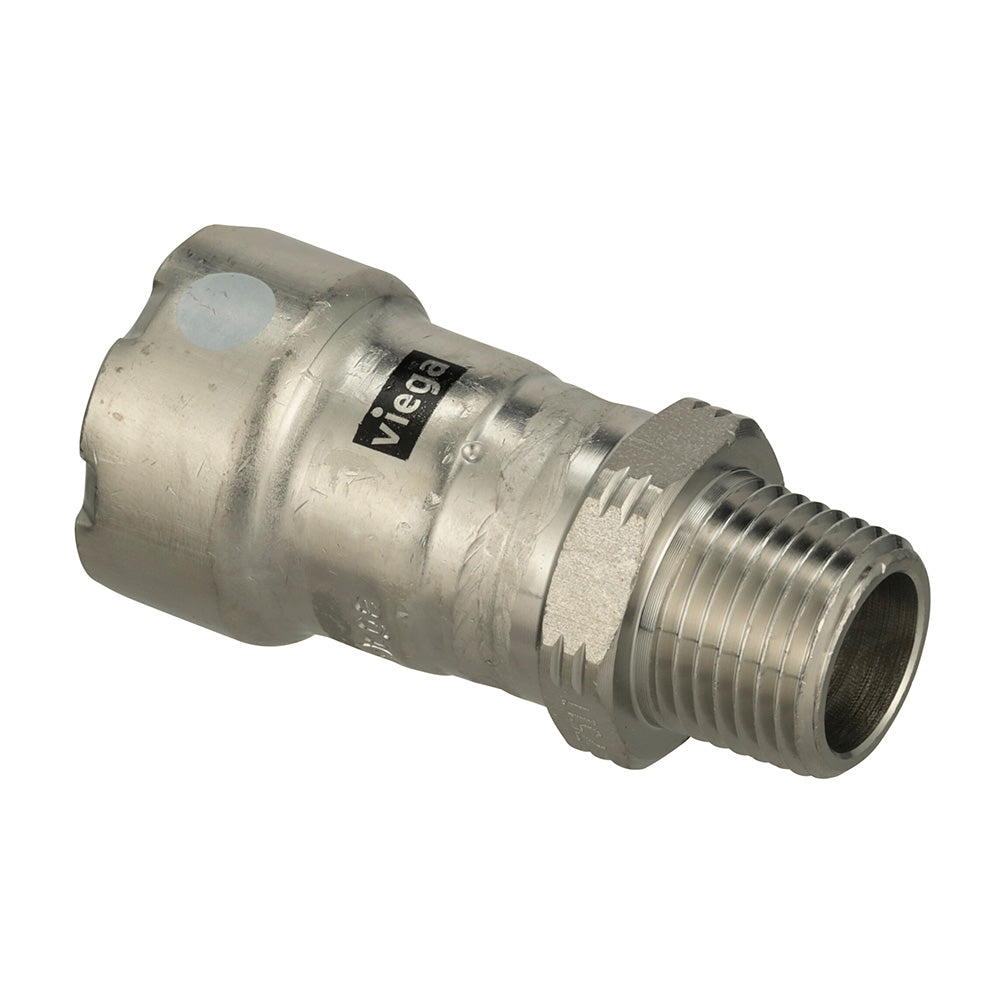 Viega MegaPress 316 FKM MPT Adapter - 1/2" x 1/2" (MPT) [91205] - Premium Fittings from Viega - Just $63.99! 