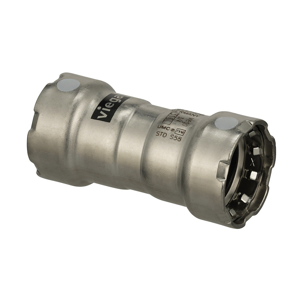 Viega MegaPress 316 FKM 1/2" Coupling w/Stop [91100] - Premium Fittings from Viega - Just $42.99! 