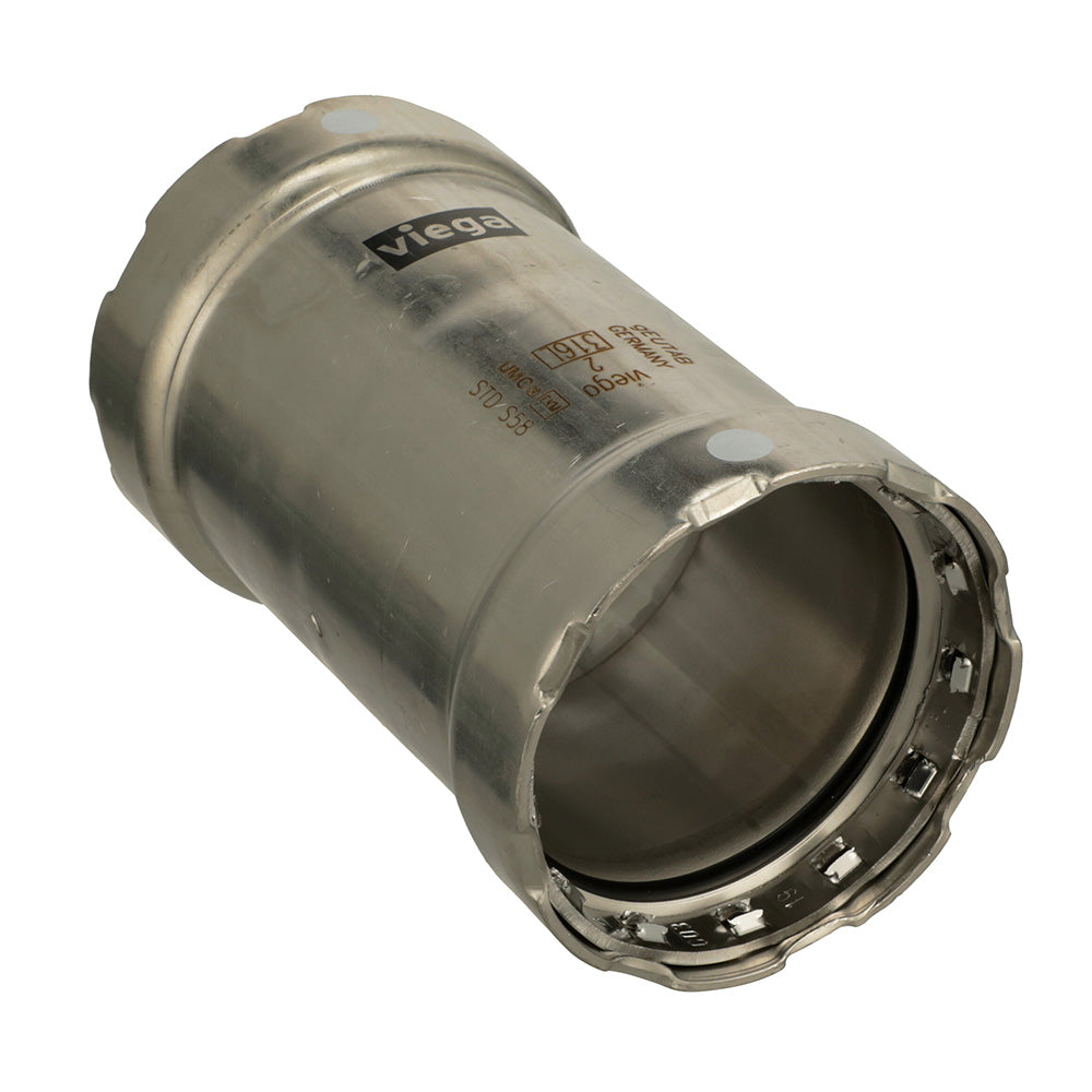 Viega MegaPress 316 FKM 1-1/2" Slip Coupling w/o Stop [91310] - Premium Fittings from Viega - Just $99.99! 