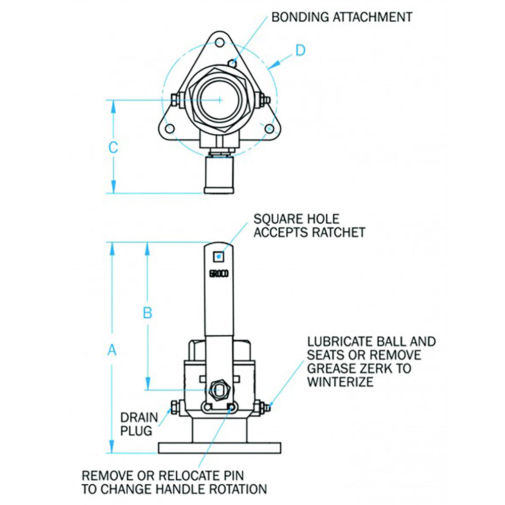 GROCO 3" Full Flow Ball Valve [FBV-3000] - Brand_GROCO, Marine Plumbing & Ventilation, Marine Plumbing & Ventilation | Fittings - GROCO - Fittings