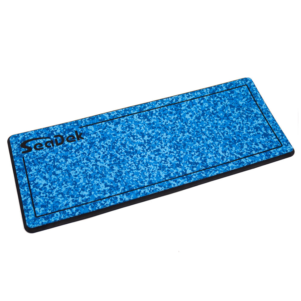 SeaDek 14 x 36" 20mm Dual Density Small Helm Pad w/SeaDek Logo - Brushed Texture - Aqua Camo/Black (355.6mm x 914.4mm x 20mm) [37925-81119] - Premium Deck / Galley from SeaDek - Just $162.99! 