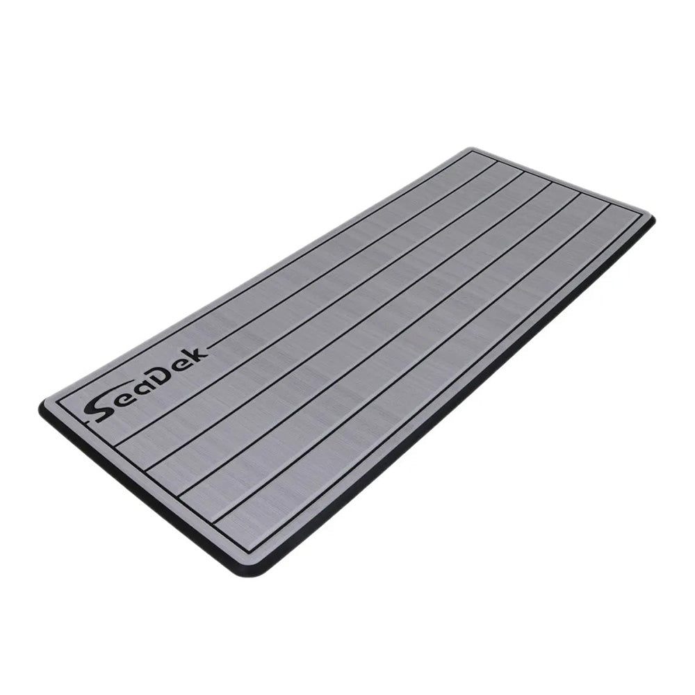 SeaDek 16 x 39" 20mm Dual Density Large Teak Helm Pad w/SeaDek Logo - Brushed Texture - Storm Gray/Black (406.4mm x 990.6mm x 20mm) [53601-80324] - Premium Deck / Galley from SeaDek - Just $222.99! 