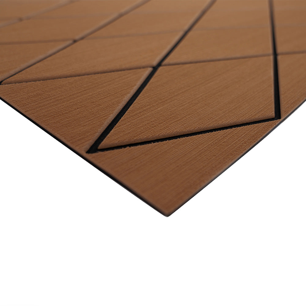 SeaDek 40" x 80" 6mm Two Color Diamond Full Sheet - Brushed Texture - Brown/Black (1016mm x 2032mm x 6mm) [56411-89905] - Premium Deck / Galley from SeaDek - Just $299.99! 