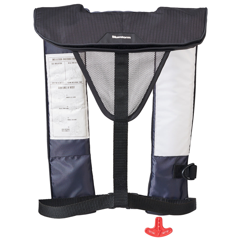 Bluestorm Cirrus 26 Auto/Manual Type V Inflatable PFD - Apex Black [SL6F-21-BLK] - Premium Life Vests from Bluestorm - Just $129.99! 