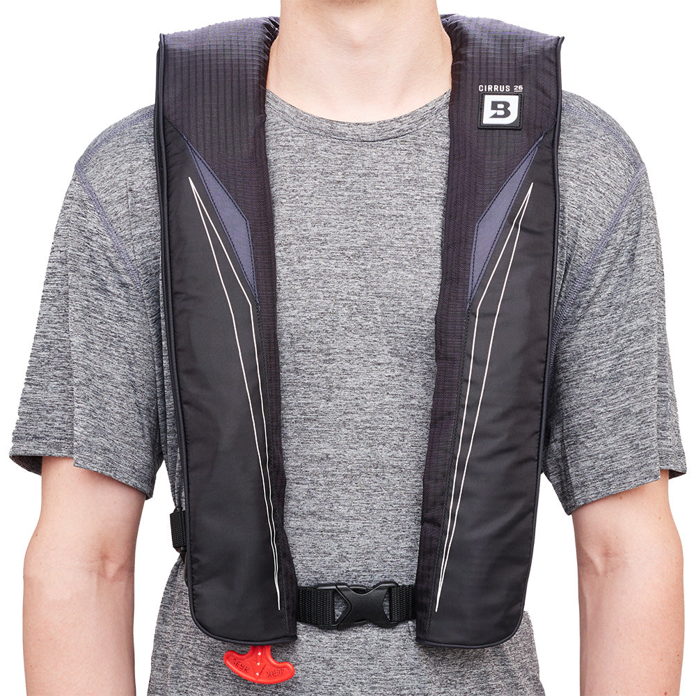 Bluestorm Cirrus 26 Auto/Manual Type V Inflatable PFD - Apex Black [SL6F-21-BLK] - Premium Life Vests from Bluestorm - Just $129.99! 