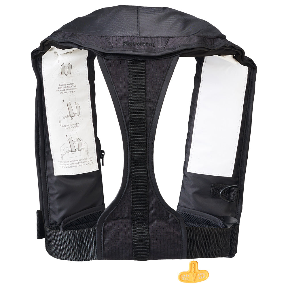 Bluestorm Stratus 35 Auto Type II Inflatable PFD - Apex Black [T1H-19-BLK] - Premium Life Vests from Bluestorm - Just $149.99! 