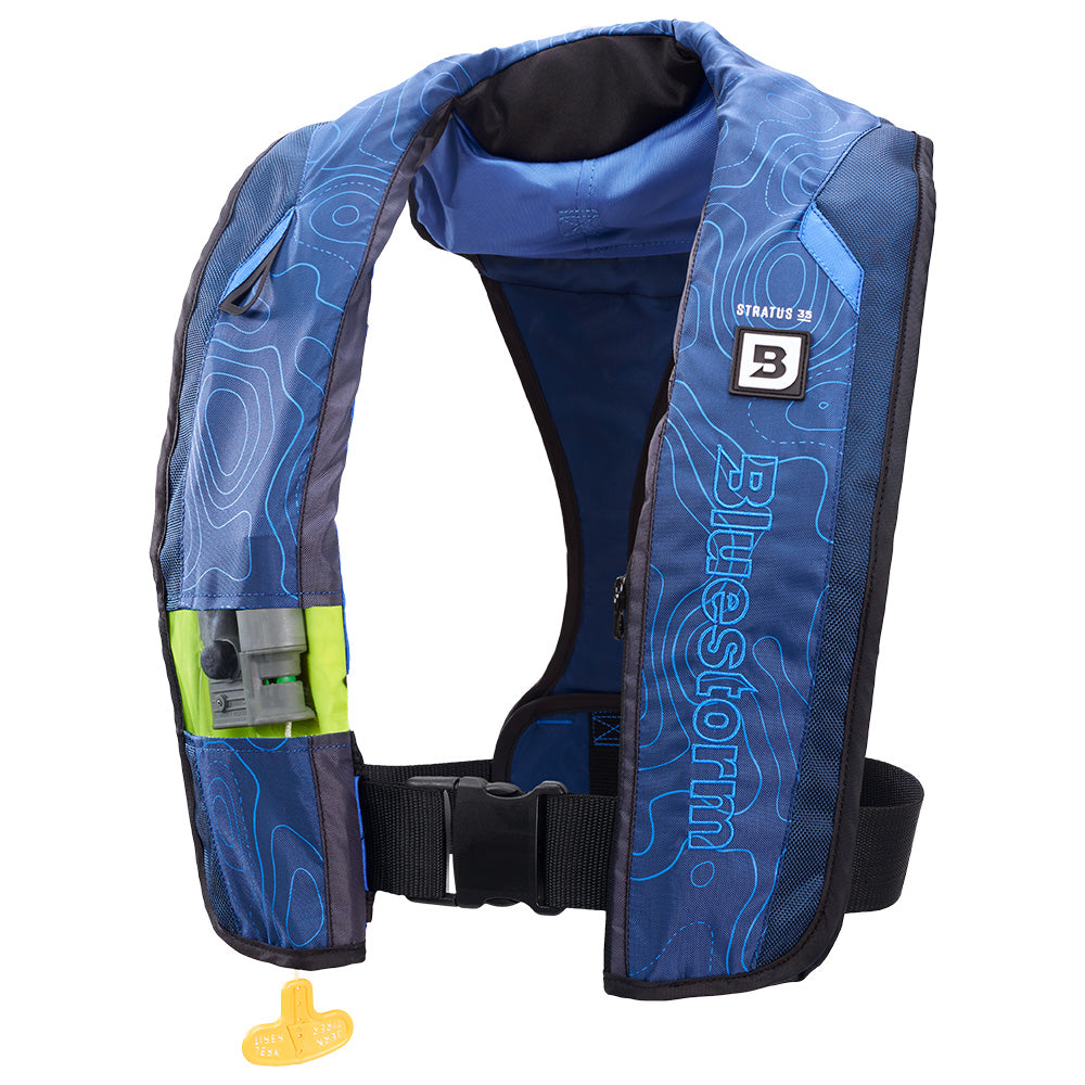 Bluestorm Stratus 35 Auto Type II Inflatable PFD - Deep Blue [T1H-19-NAV] - Premium Life Vests from Bluestorm - Just $149.99! 