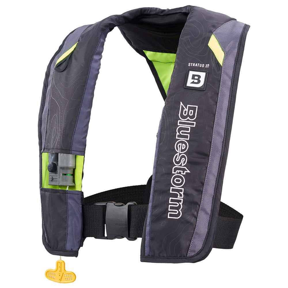 Bluestorm Stratus 35 Auto Type II Inflatable PFD - Hi-Vis [T1H-19-HVS] - Premium Life Vests from Bluestorm - Just $149.99! 