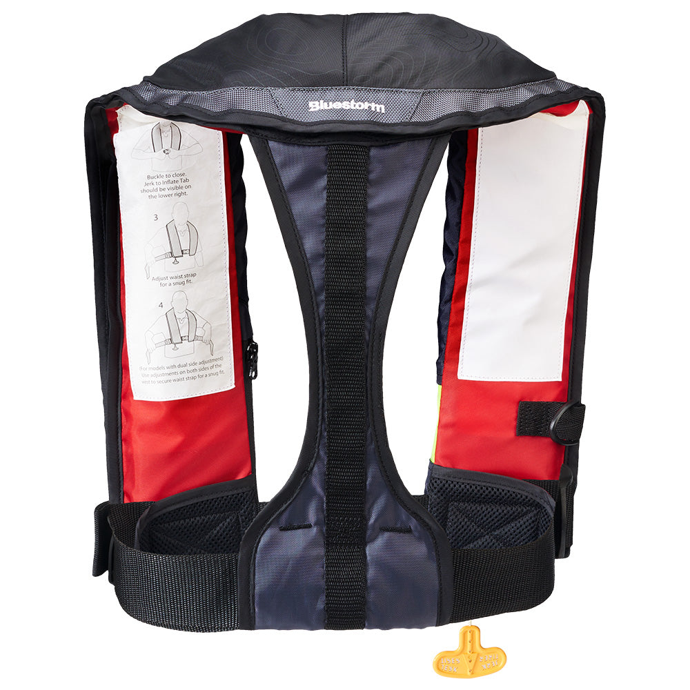 Bluestorm Stratus 35 Auto Type II Inflatable PFD - Red [T1H-19-RED] - Premium Life Vests from Bluestorm - Just $149.99! 