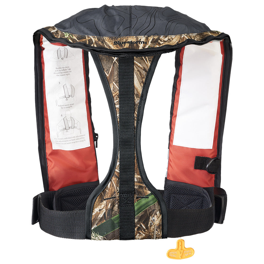 Bluestorm Stratus 35 Auto Type II Inflatable PFD - MAX5 Camo [BS-T1H-22-MX5] - Premium Life Vests from Bluestorm - Just $149.99! 