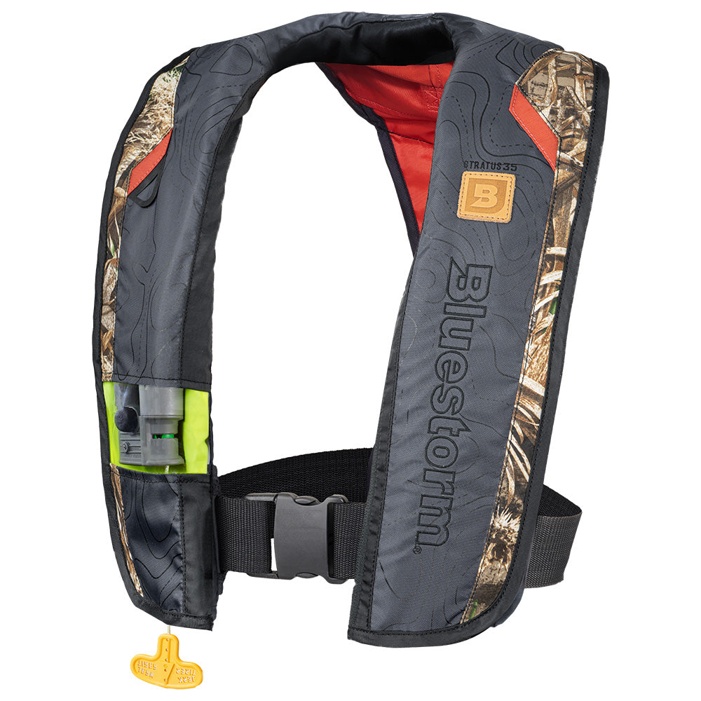 Bluestorm Stratus 35 Auto Type II Inflatable PFD - MAX5 Camo [BS-T1H-22-MX5] - Premium Life Vests from Bluestorm - Just $149.99! 