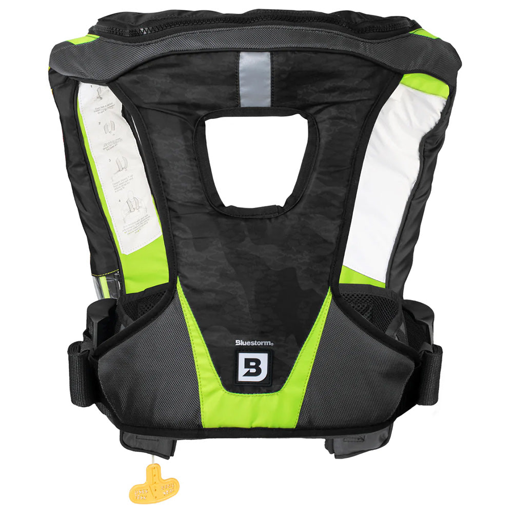 Bluestorm Arcus 40 Auto Type II Inflatable PFD - Hi-Vis Green [BS-ZD1H-22-HVS] - Premium Life Vests from Bluestorm - Just $172.99! 