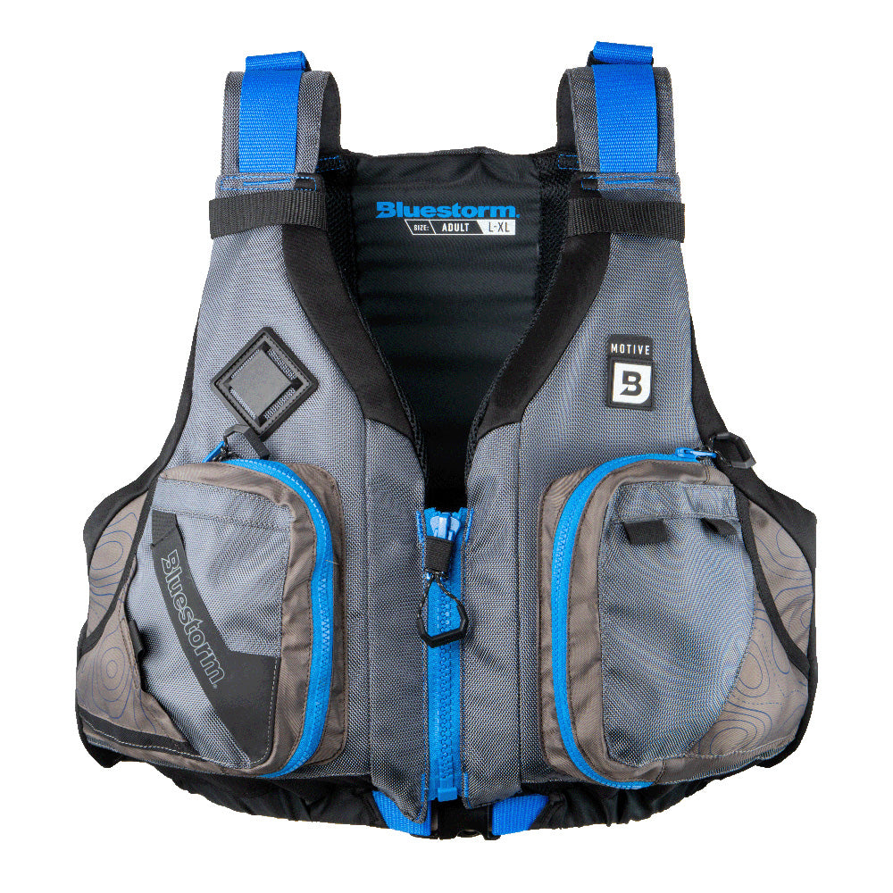 Bluestorm Motive Kayak Fishing Vest - Deep Blue - S/M [BS-248-TPE-S/M] - Premium Life Vests from Bluestorm - Just $79.99! 