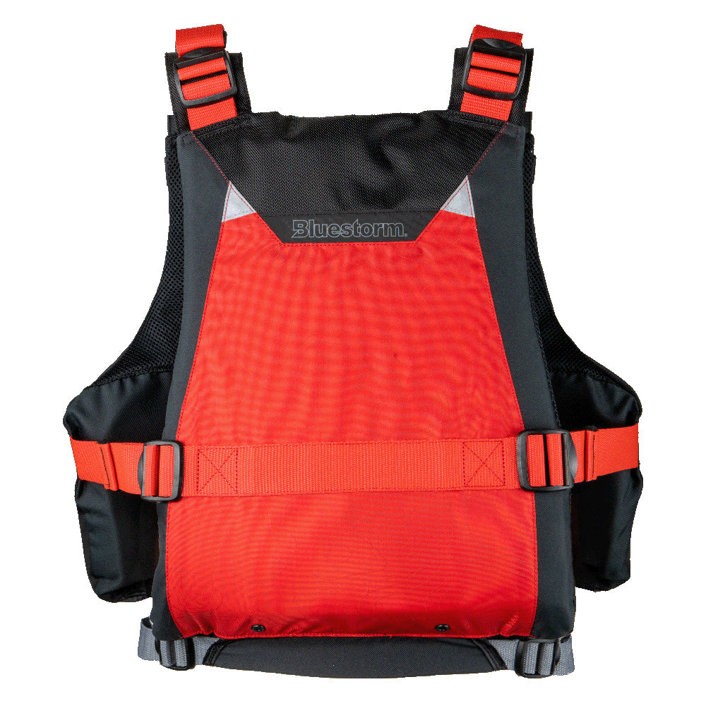 Bluestorm Motive Kayak Fishing Vest - Nitro Red - S/M [BS-248-RDD-S/M] - Premium Life Vests from Bluestorm - Just $79.99! 