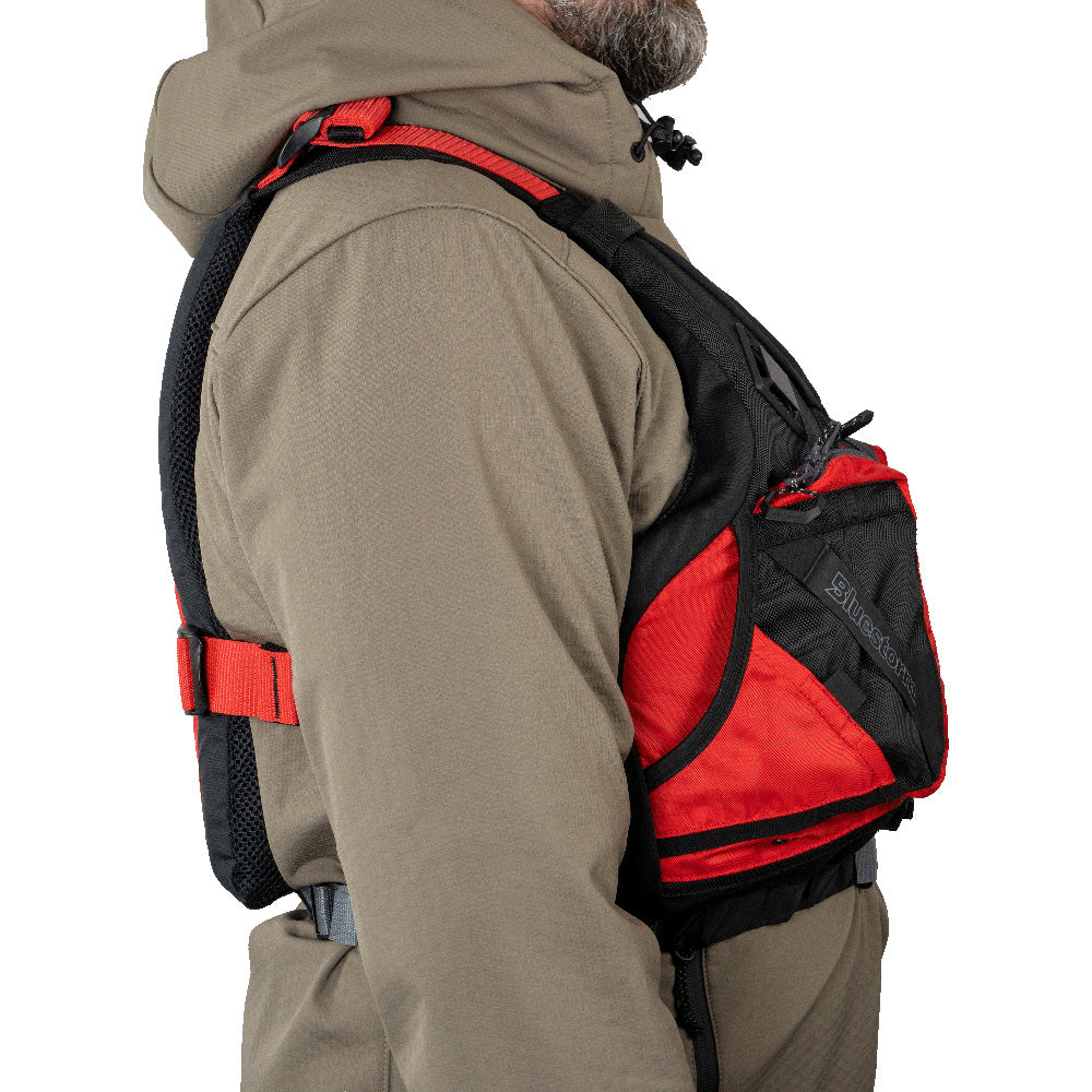 Bluestorm Motive Kayak Fishing Vest - Nitro Red - S/M [BS-248-RDD-S/M] - Premium Life Vests from Bluestorm - Just $79.99! 