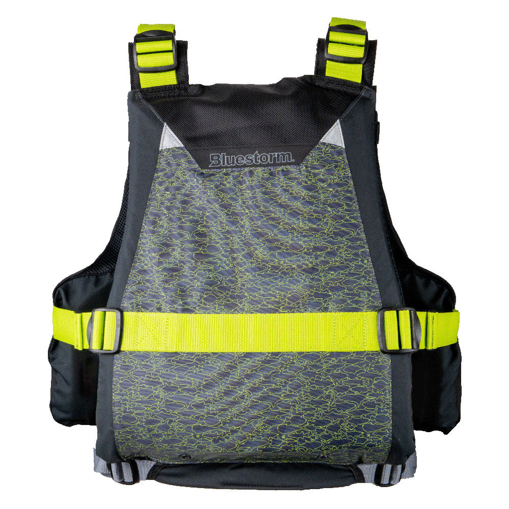 Bluestorm Motive Kayak Fishing Vest - Hi-Vis - S/M [BS-248-HVS-S/M] - Premium Life Vests from Bluestorm - Just $79.99! 