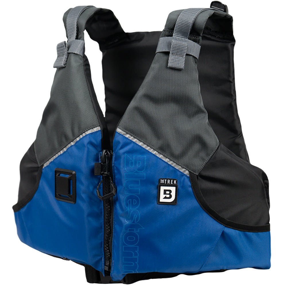 Bluestorm Trek Adult Universal Paddling Vest - Deep Blue [BS-249-BLU-U] - Premium Life Vests from Bluestorm - Just $59.99! 