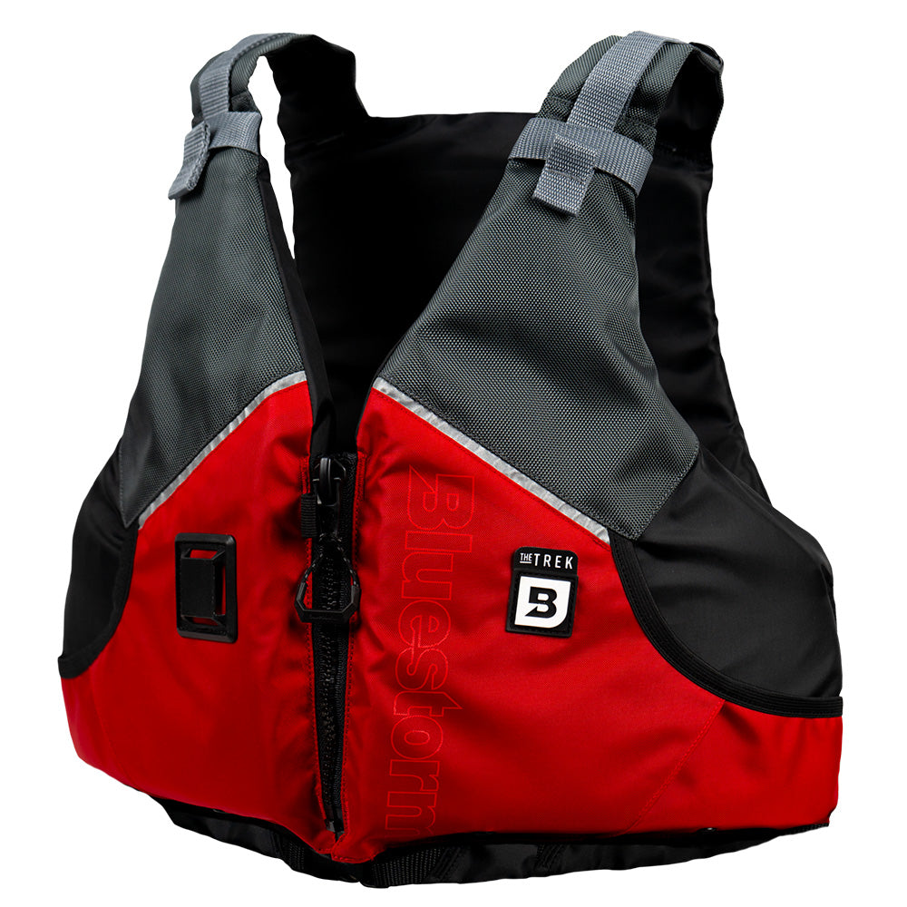 Bluestorm Trek Adult Universal Paddling Vest - Nitro Red [BS-249-RED-U] - Premium Life Vests from Bluestorm - Just $59.99! 