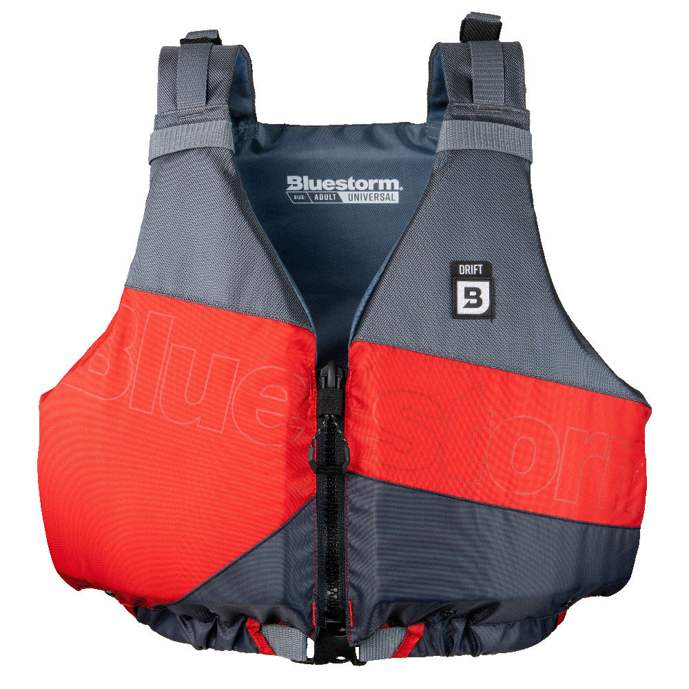 Bluestorm Drift Adult Universal Paddling Vest - Nitro Red [BS-247-RED-U] - Premium Life Vests from Bluestorm - Just $49.99! 