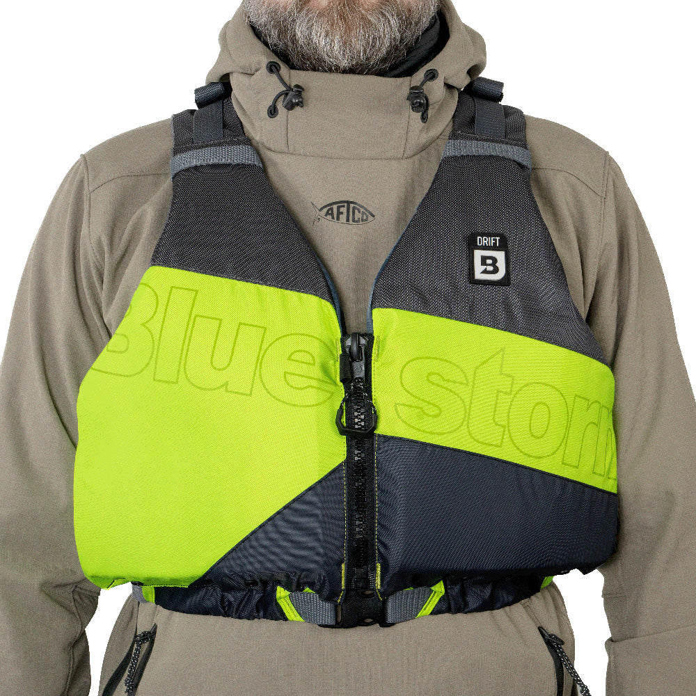 Bluestorm Drift Adult Universal Paddling Vest - Hi-Vis [BS-247-HVS-U] - Premium Life Vests from Bluestorm - Just $49.99! 