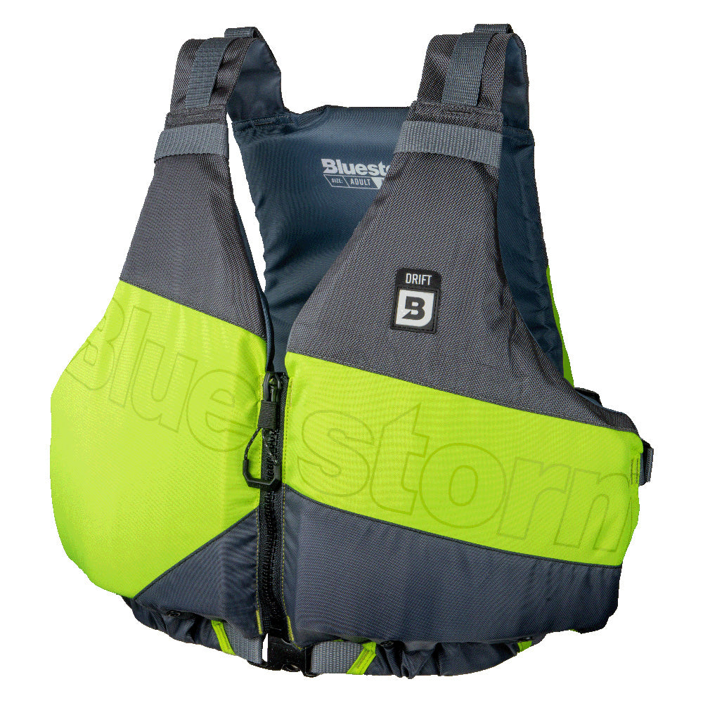 Bluestorm Drift Adult Universal Paddling Vest - Hi-Vis [BS-247-HVS-U] - Premium Life Vests from Bluestorm - Just $49.99! 