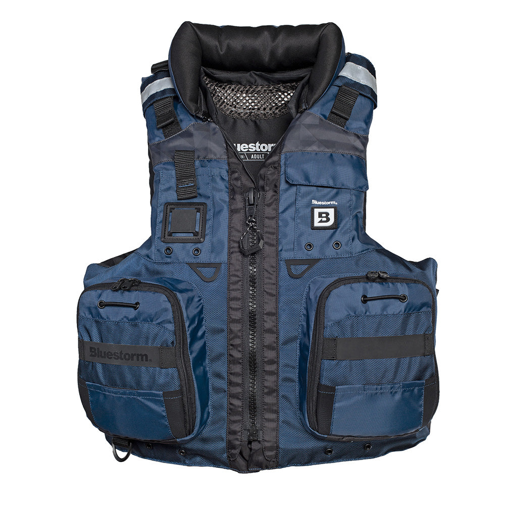 Bluestorm Classic Adult Fishing Life Jacket - Deep Blue - S/M [BS-70B-NAV-S/M] - Premium Life Vests from Bluestorm - Just $99.99! 