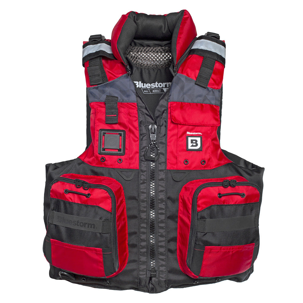 Bluestorm Classic Adult Fishing Life Jacket - Nitro Red - L/XL [BS-70B-RED-L/XL] - Premium Life Vests from Bluestorm - Just $86.99! 