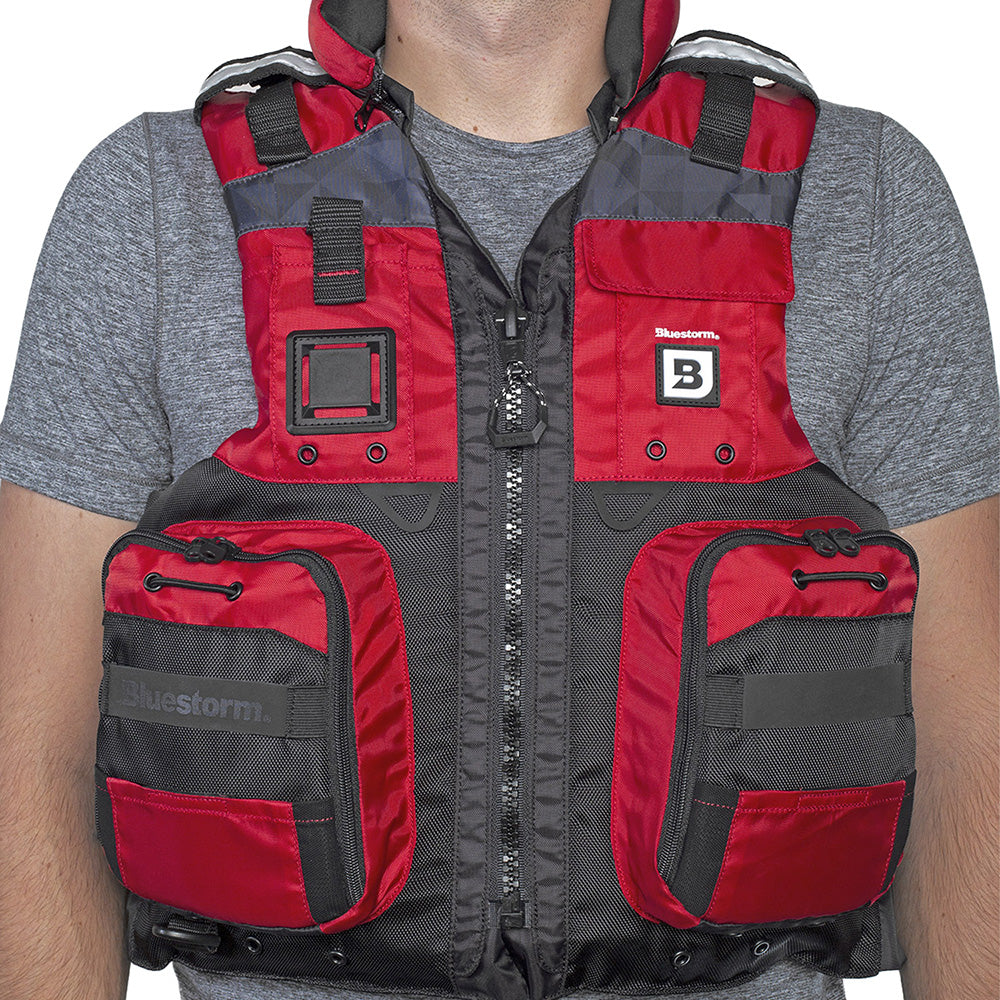 Bluestorm Classic Adult Fishing Life Jacket - Nitro Red - L/XL [BS-70B-RED-L/XL] - Premium Life Vests from Bluestorm - Just $86.99! 