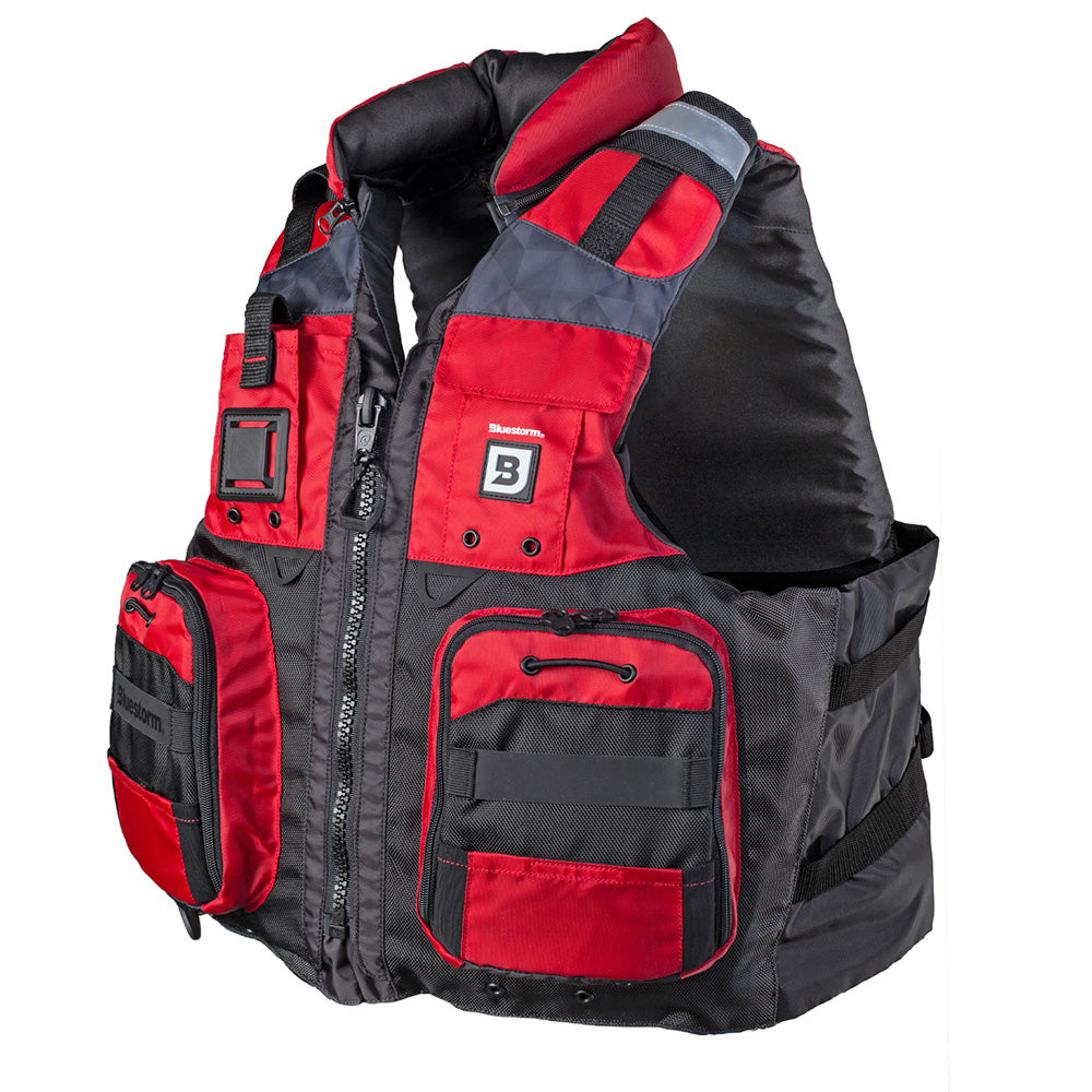 Bluestorm Classic Adult Fishing Life Jacket - Nitro Red - L/XL [BS-70B-RED-L/XL] - Premium Life Vests from Bluestorm - Just $86.99! 