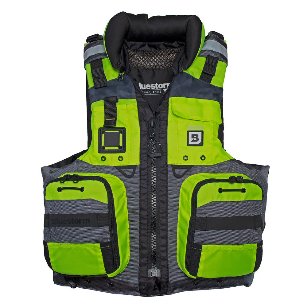 Bluestorm Classic Adult Fishing Life Jacket - Hi-Vis - S/M [BS-70B-HVS-S/M] - Premium Life Vests from Bluestorm - Just $99.99! 