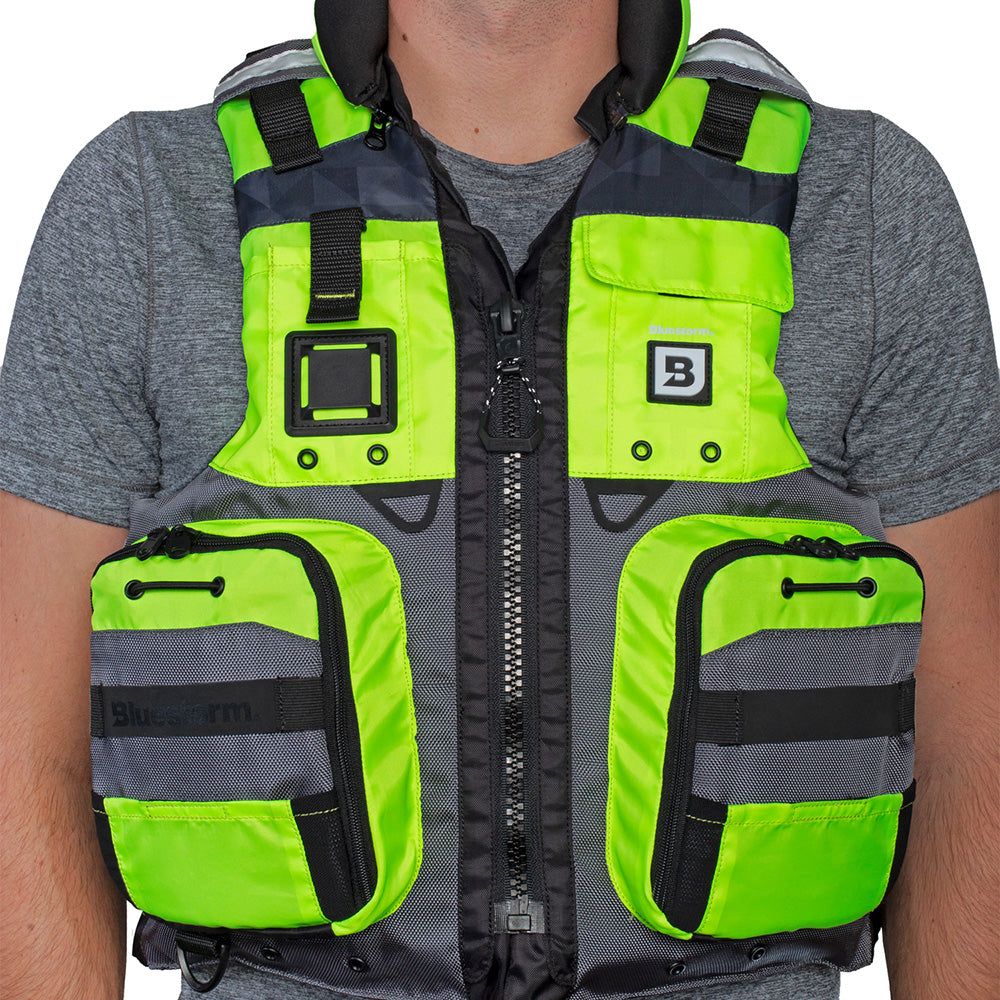 Bluestorm Classic Adult Fishing Life Jacket - Hi-Vis - S/M [BS-70B-HVS-S/M] - Premium Life Vests from Bluestorm - Just $99.99! 