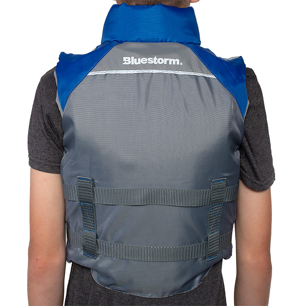 Bluestorm Classic Youth Fishing Life Jacket - Deep Blue [BS-365-NAV-Y] - Premium Life Vests from Bluestorm - Just $44.99! 