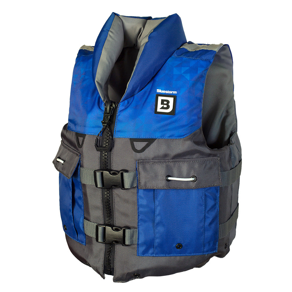 Bluestorm Classic Youth Fishing Life Jacket - Deep Blue [BS-365-NAV-Y] - Premium Life Vests from Bluestorm - Just $44.99! 