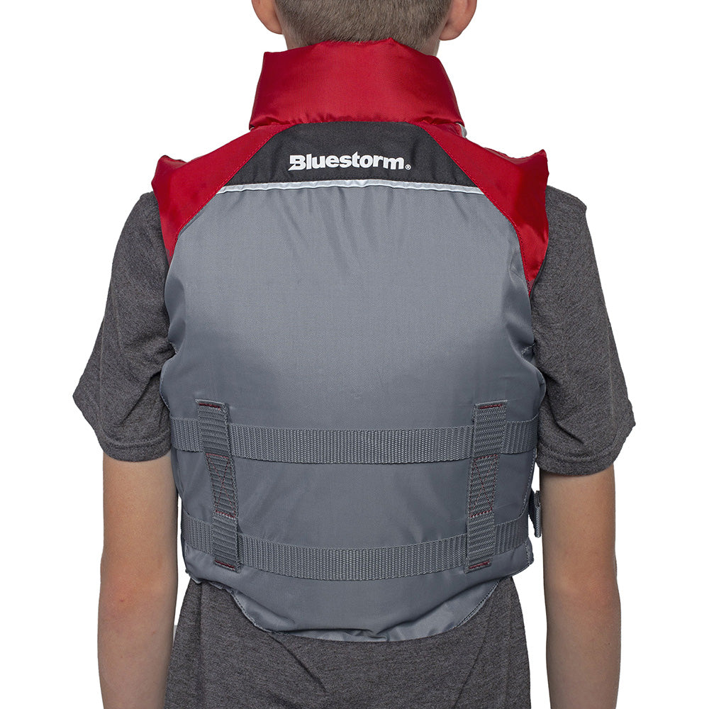 Bluestorm Classic Youth Fishing Life Jacket - Nitro Red [BS-365-RED-Y] - Premium Life Vests from Bluestorm - Just $44.99! 