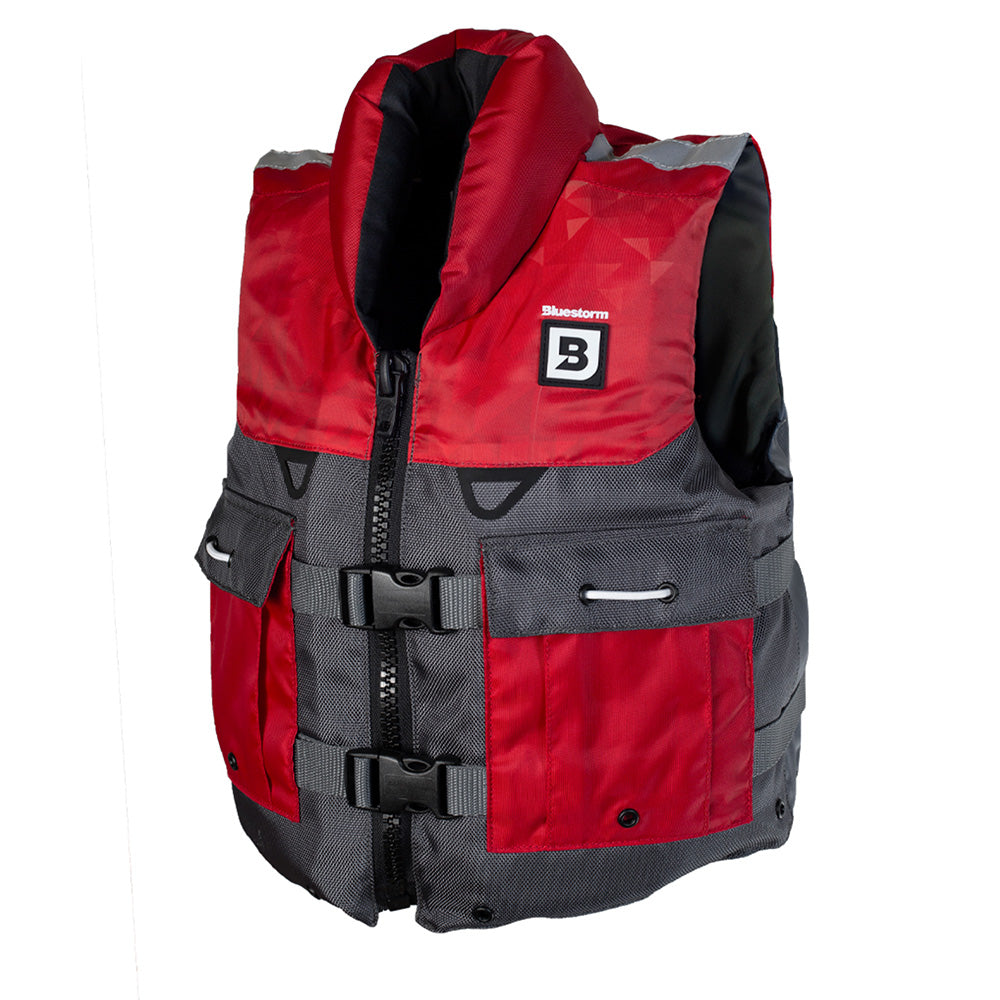 Bluestorm Classic Youth Fishing Life Jacket - Nitro Red [BS-365-RED-Y] - Premium Life Vests from Bluestorm - Just $44.99! 