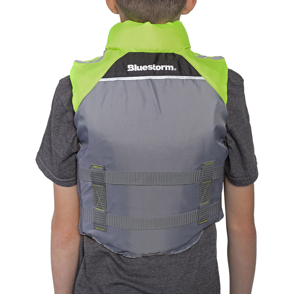 Bluestorm Classic Youth Fishing Life Jacket - Hi-Vis [BS-365-HVS-Y] - Premium Life Vests from Bluestorm - Just $44.99! 