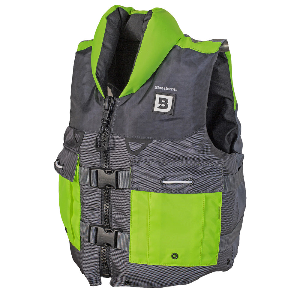 Bluestorm Classic Youth Fishing Life Jacket - Hi-Vis [BS-365-HVS-Y] - Premium Life Vests from Bluestorm - Just $44.99! 