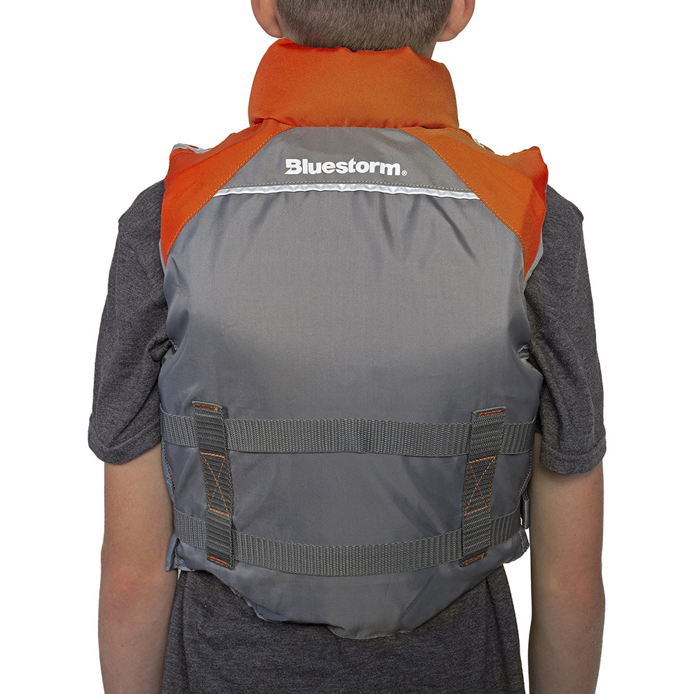 Bluestorm Classic Youth Fishing Life Jacket - Optic Orange [BS-365-ORG-Y] - Premium Life Vests from Bluestorm - Just $49.99! 