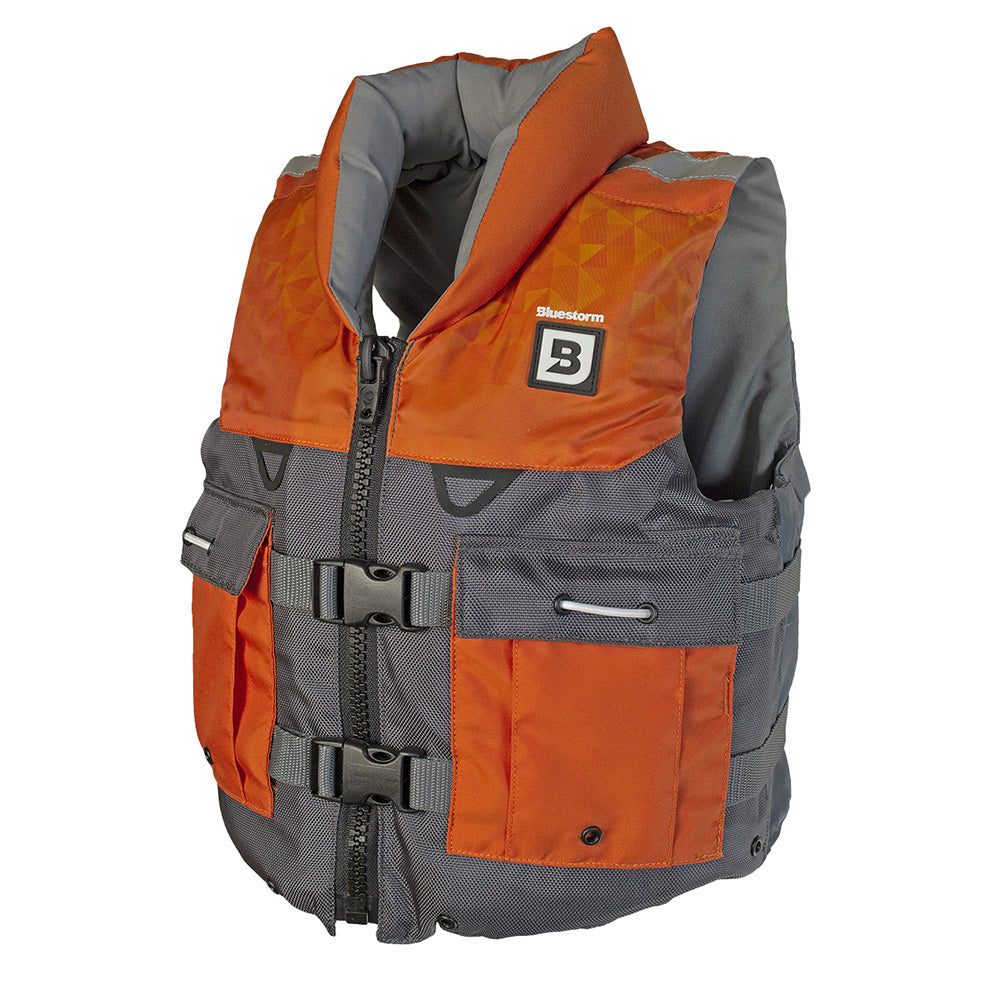 Bluestorm Classic Youth Fishing Life Jacket - Optic Orange [BS-365-ORG-Y] - Premium Life Vests from Bluestorm - Just $49.99! 