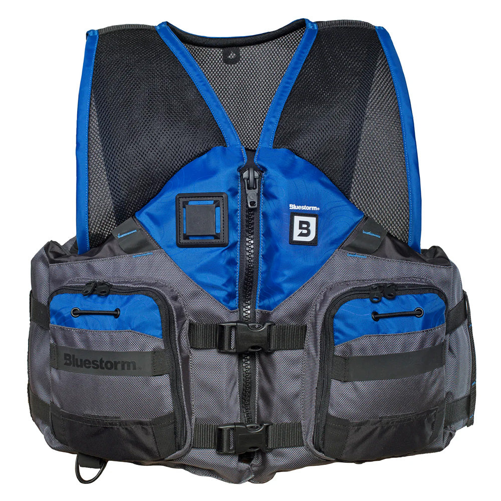 Bluestorm Sportsman Adult Mesh Fishing Life Jacket - Deep Blue - L/XL [BS-105-BLU-L/XL] - Premium Life Vests from Bluestorm - Just $69.99! 