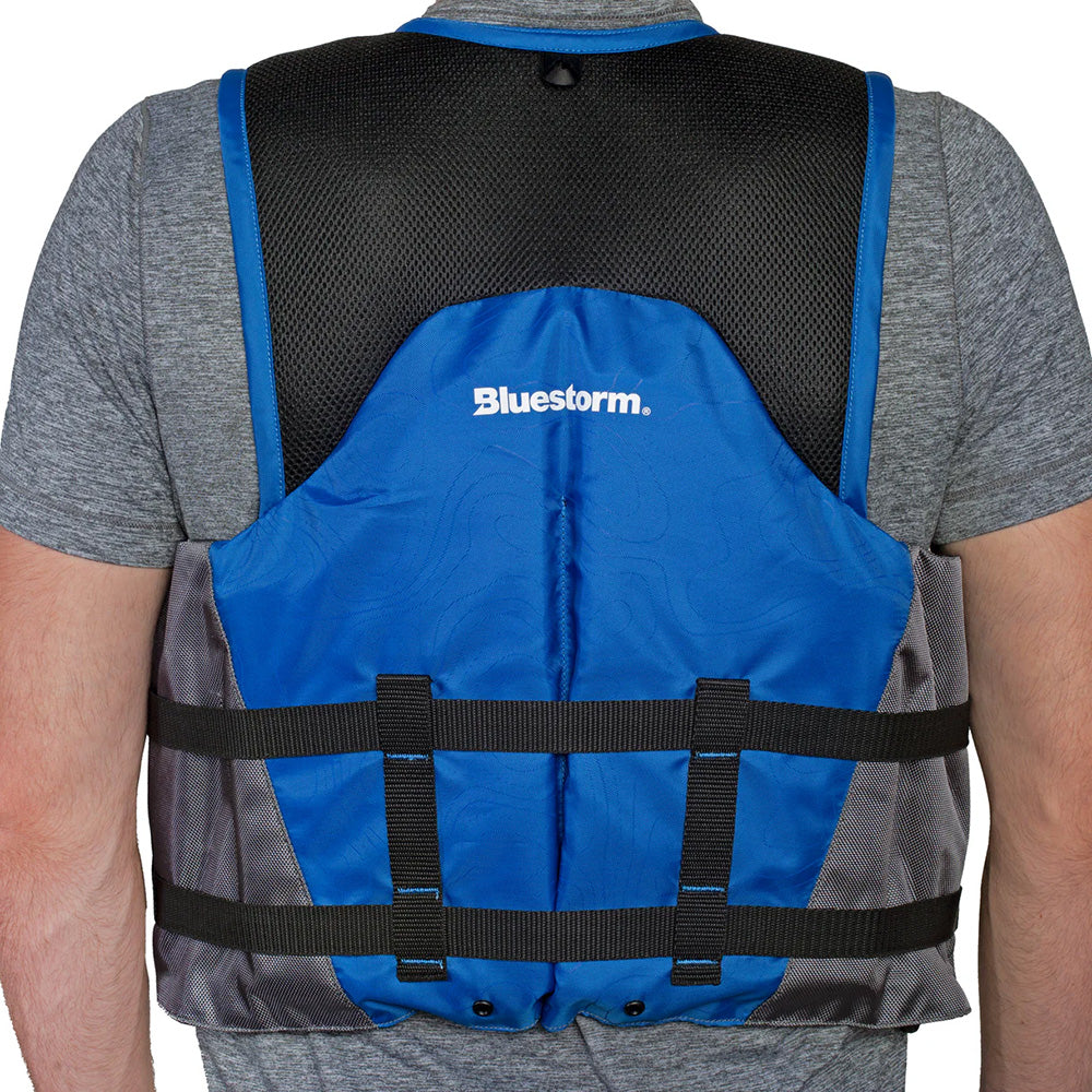 Bluestorm Sportsman Adult Mesh Fishing Life Jacket - Deep Blue - L/XL [BS-105-BLU-L/XL] - Premium Life Vests from Bluestorm - Just $69.99! 