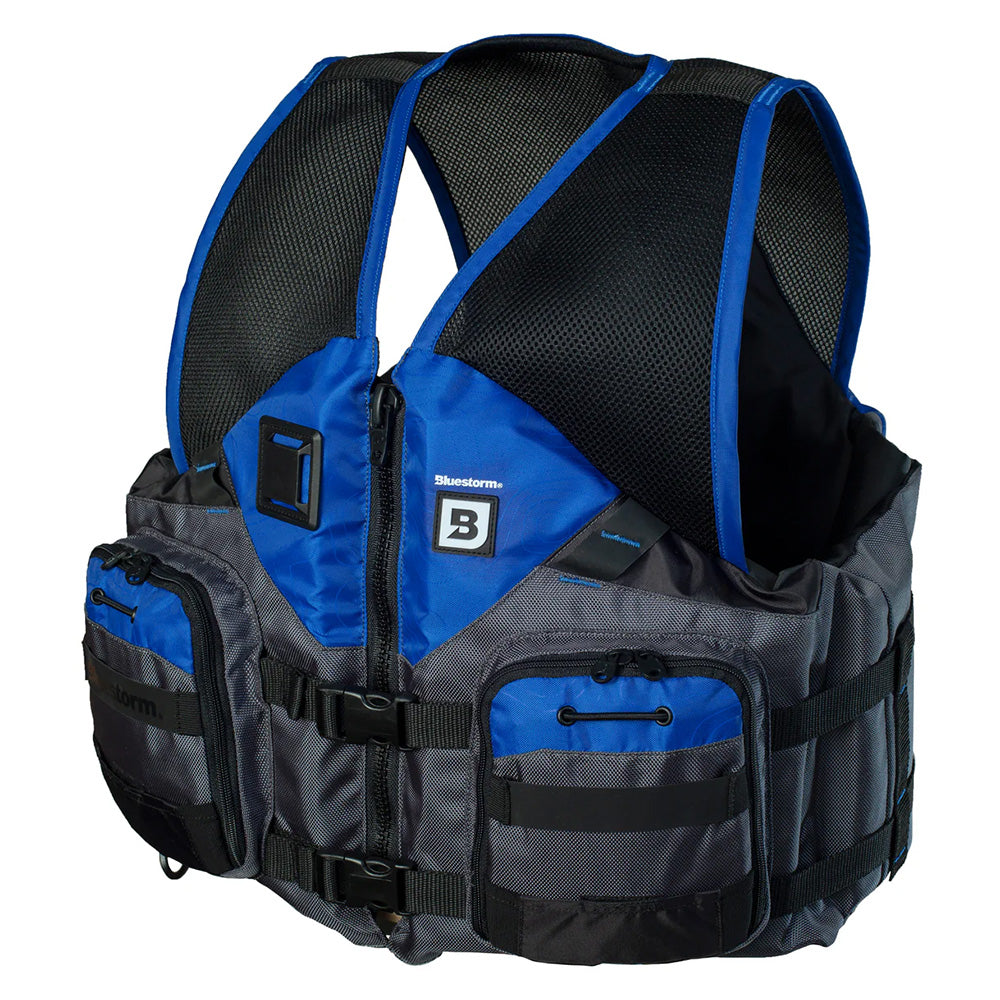 Bluestorm Sportsman Adult Mesh Fishing Life Jacket - Deep Blue - L/XL [BS-105-BLU-L/XL] - Premium Life Vests from Bluestorm - Just $69.99! 