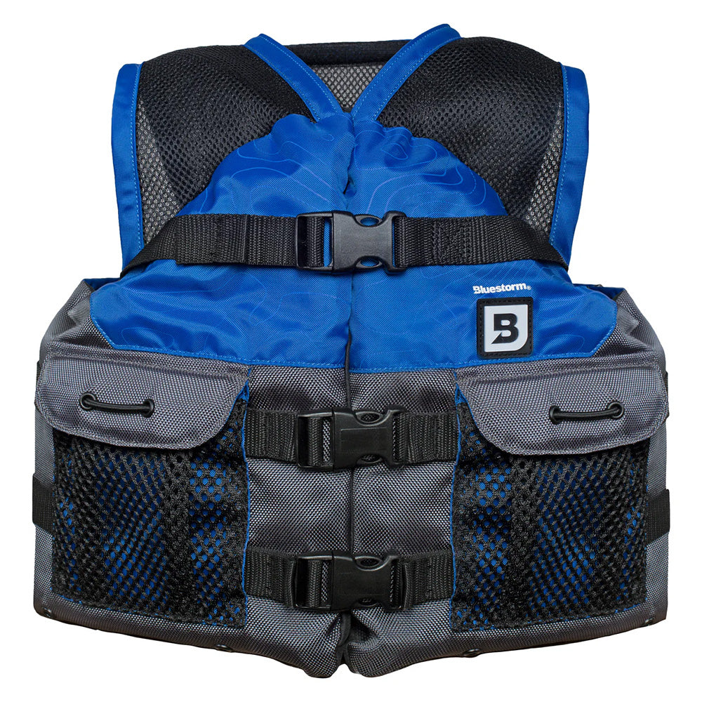 Bluestorm Sportsman Youth Mesh Fishing Life Jacket - Deep Blue [BS-105-NAV-Y] - Premium Life Vests from Bluestorm - Just $49.99! 