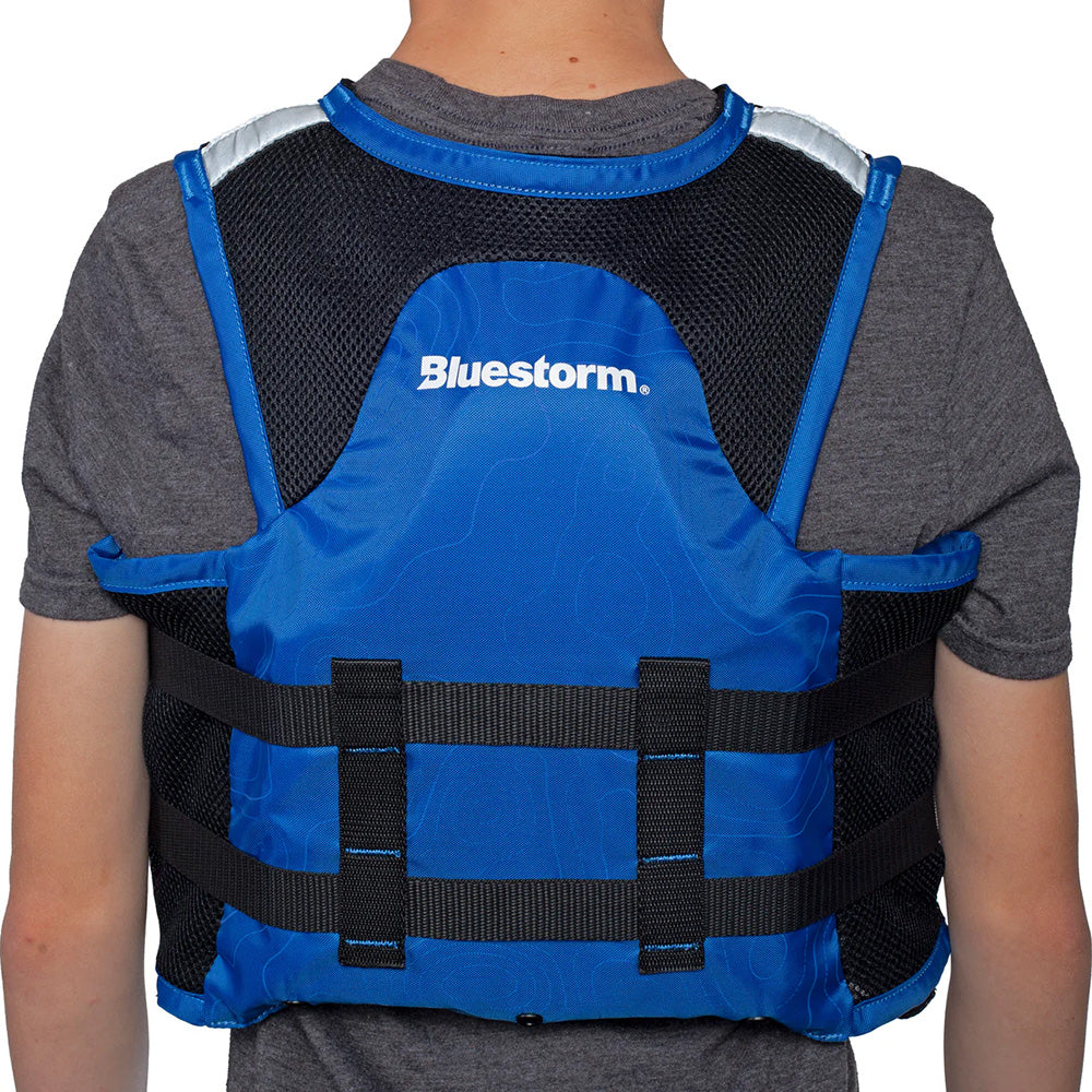 Bluestorm Sportsman Youth Mesh Fishing Life Jacket - Deep Blue [BS-105-NAV-Y] - Premium Life Vests from Bluestorm - Just $49.99! 