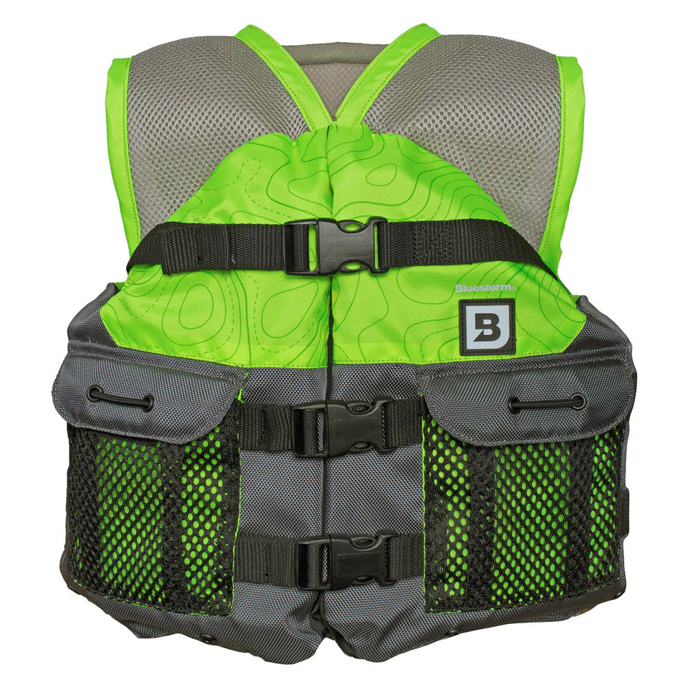 Bluestorm Sportsman Youth Mesh Fishing Life Jacket - Hi-Vis [BS-105-HVS-Y] - Premium Life Vests from Bluestorm - Just $49.99! 