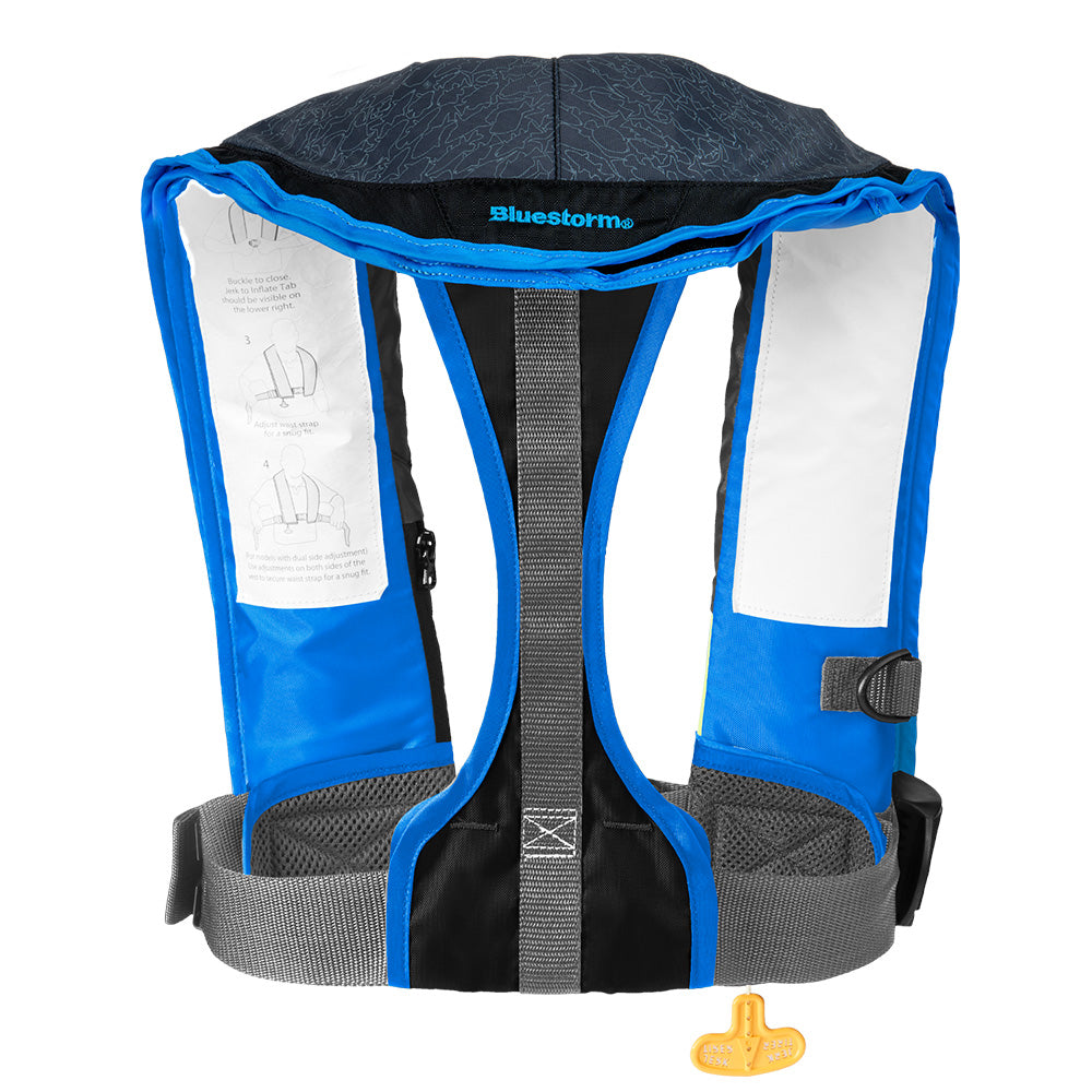 Bluestorm Stratus 35 Auto Type II Inflatable PFD - Coastal Blue [BS-T1H-23-BSB] - Premium Life Vests from Bluestorm - Just $149.99! 