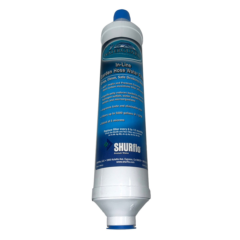 Shurflo by Pentair Quad-Stage Bacteriostatic KDF/Carbon In-Line City Water Entry Filter w/Garden Hose Ends [RV-210GH-KDF-A] - Premium Accessories from Shurflo by Pentair - Just $56.99! 