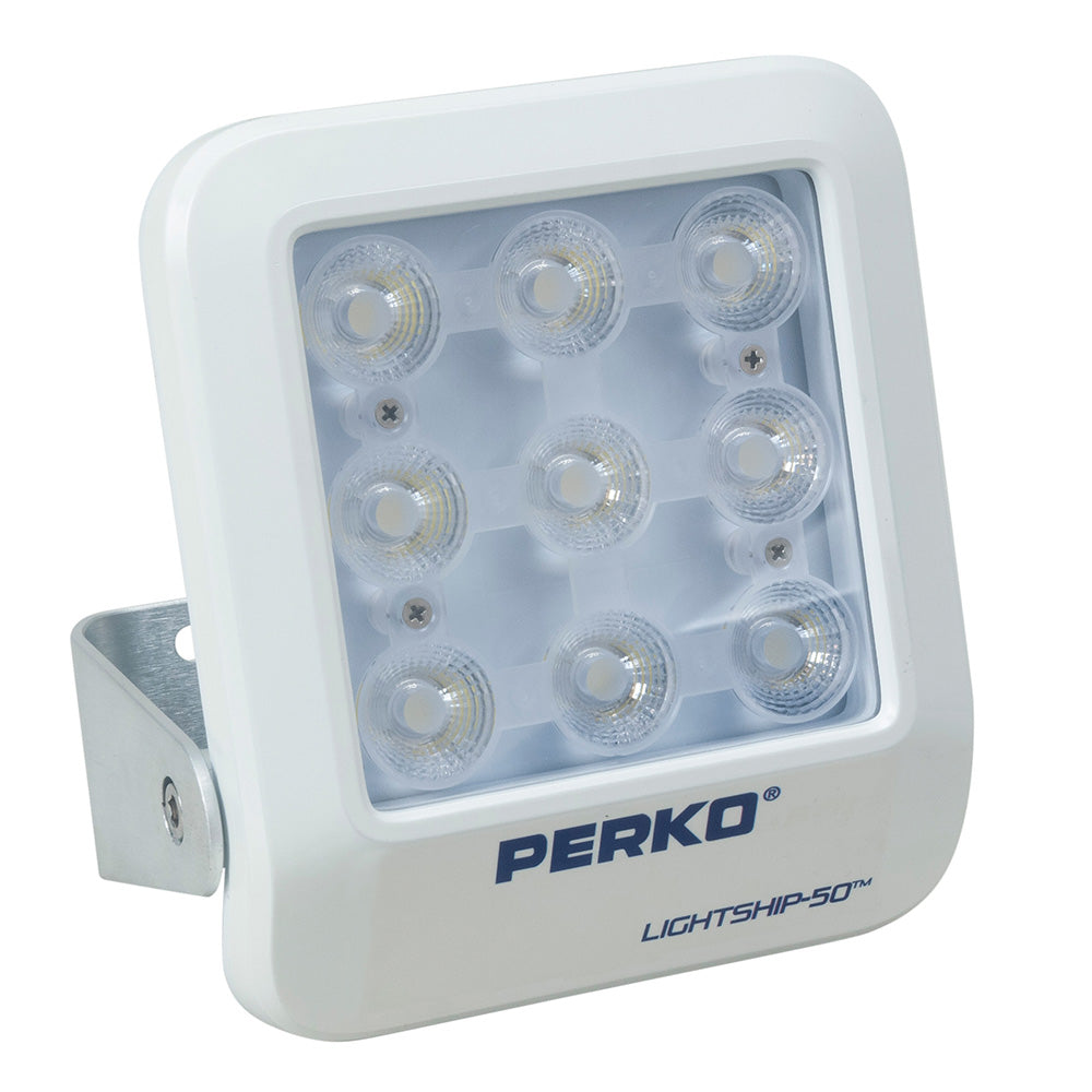 Perko Lightship 50 LED High Performance Spotlight - 12/24V - White [1643050S0W] - Premium Flood/Spreader Lights from Perko - Just $518.99! 