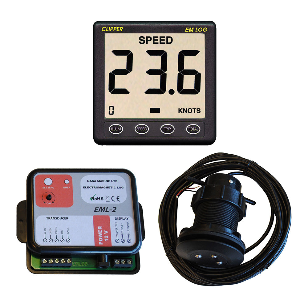 Clipper Electromagnetic 2 Speed Log Display Data Box Electromagnetic Log [EML-2+CLIP EM LOG] - Premium Instruments from Clipper - Just $302.99! 